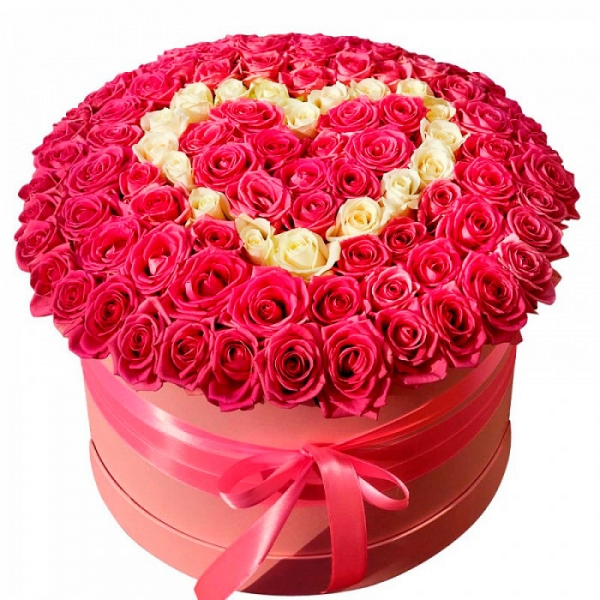  Antalya Çiçek Siparişi - Kutuda Pembe Beyaz Güller