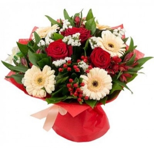  Antalya Çiçek - Gül Ve Gelbera Buketi